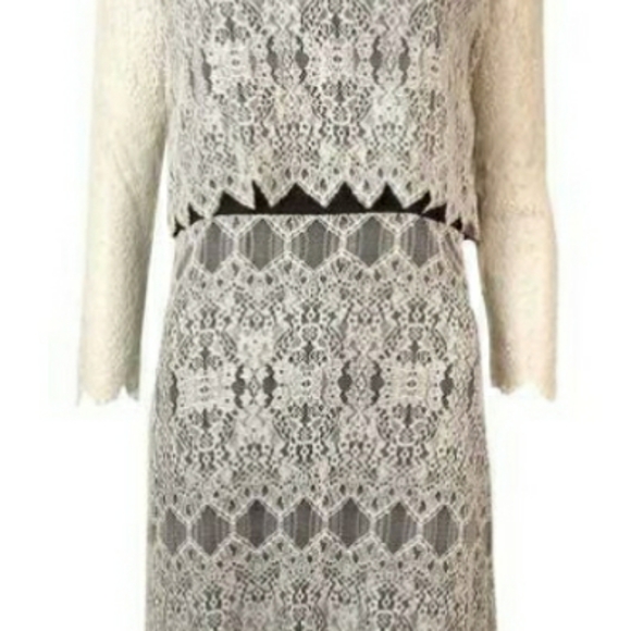 NWT Kensie Long Sleeve Lace Overlay Dress - Picture 5 of 5
